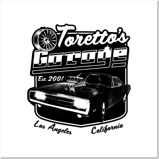 Toretto's Garage - Los Angeles Wall Art by Meta Cortex